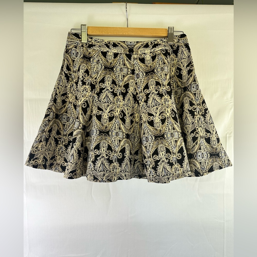 ✨ Flirty Short Circle Skirt - Deconstructed Paisley Print ✨